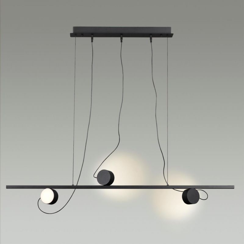 Светодиодный светильник 120 см, 21W, 3000K, Odeon Light NERA 6600/21L, черный