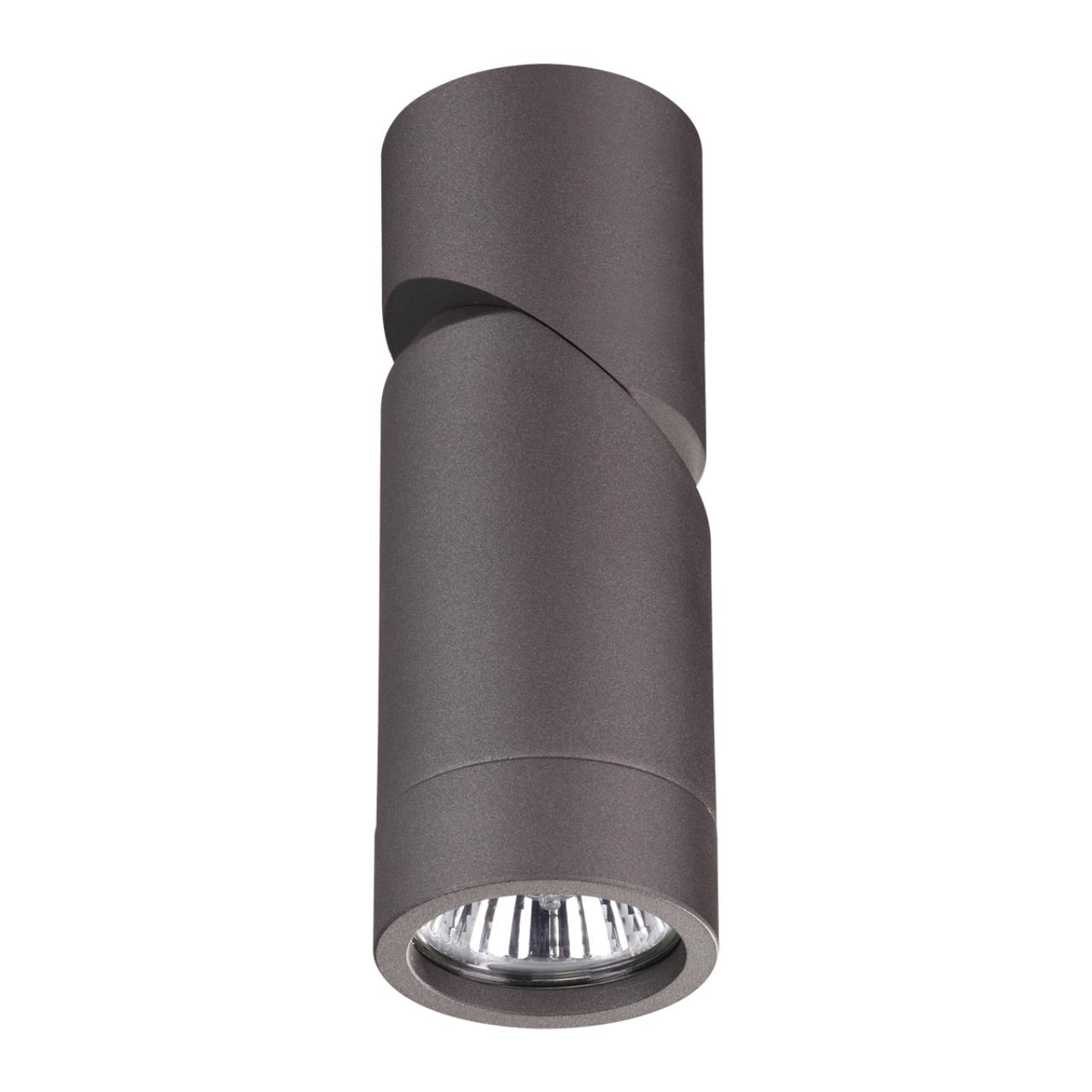 Светильник 12,5*5,6 см, GU10 50W, Novotech Elite 370590 титановый