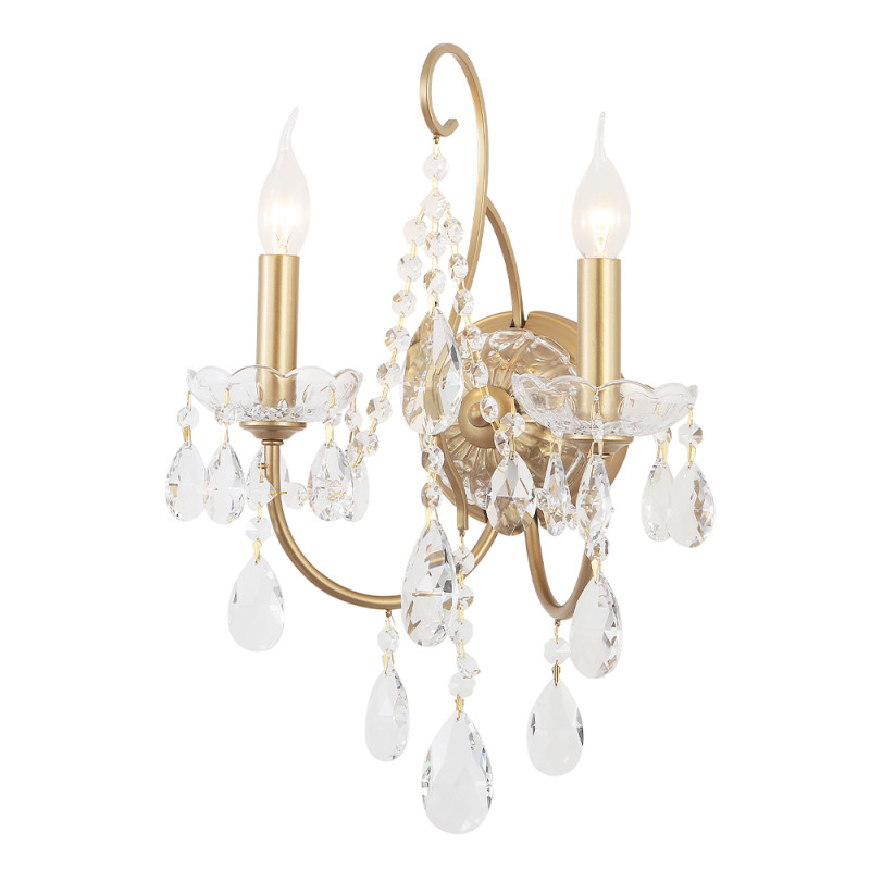 Бра 31*49 см, 2*E14*60W Золото Crystal Lux MONTANA AP2