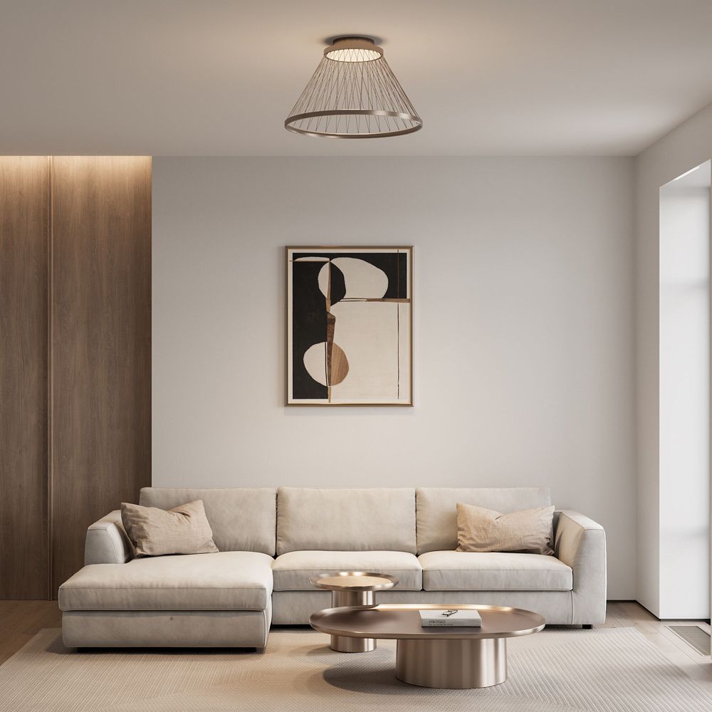 Светильник 60*60*33 см, LED*40W, 3000K, Eurosvet Cesta 40019/1 LED, коричневый, a069291