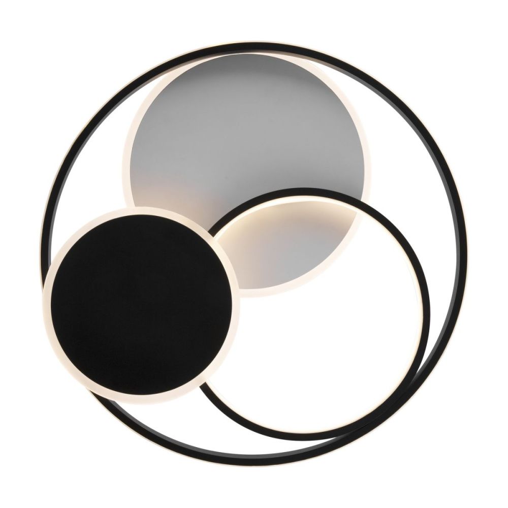 Потолочный светильник 50 см, 94W, Freya Cosmic Market FR10015CL-L94WB, белый-черный