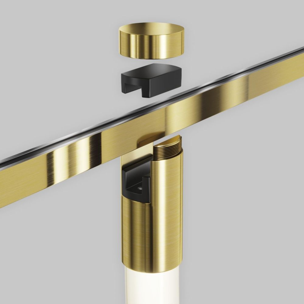 Трековый магнитный светильник 200 см, 27W, 4000K, Maytoni Technical Tau Flarity TR154-1-27W4K-BS, латунь