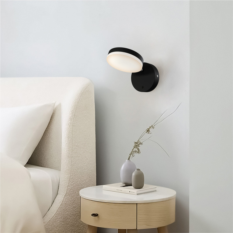 Бра Maytoni Fad MOD070WL-L8B3K, 8W LED, 3000K, черный