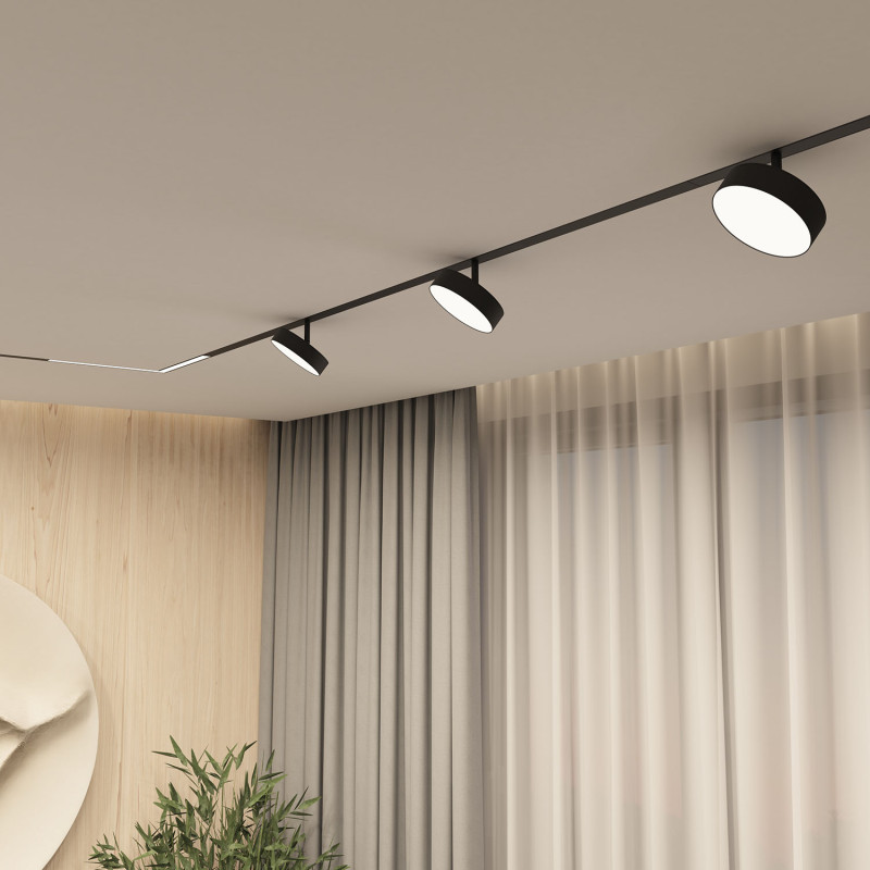 Светильник на шине 3,1*12*13 см, LED * 16W, 3000-6500К, Denkirs Smart Linear DK8070-BK, черный