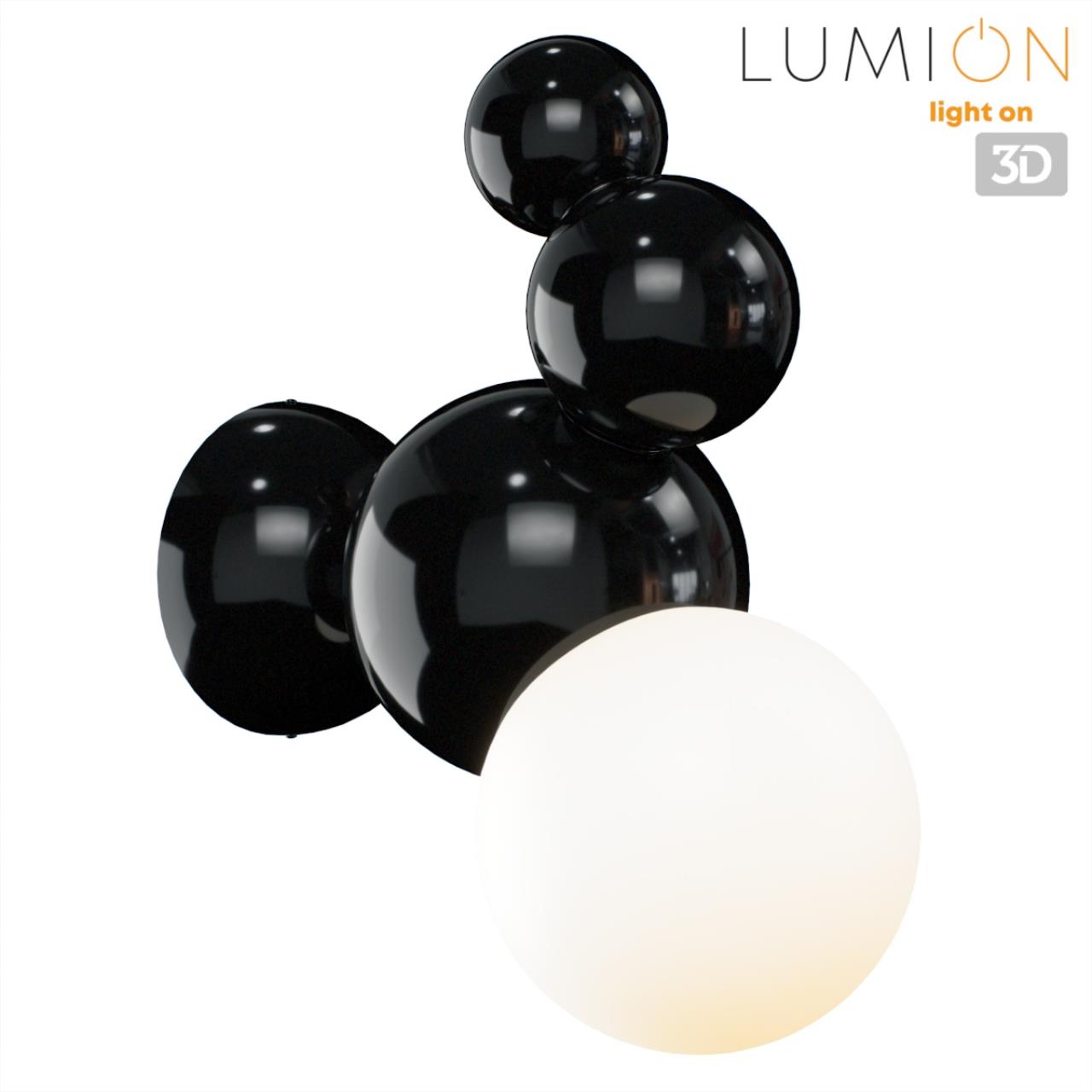 Бра 29*13*25 см, 1*E27 Lumion Blasen 6566/1W черный