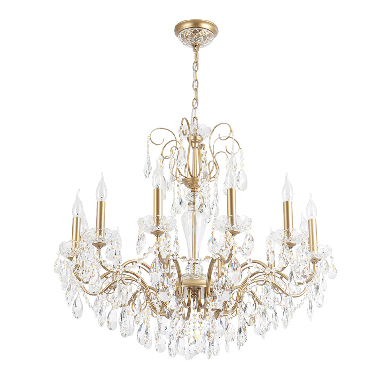 Люстра 88*76 см, 12*E14*60W Золото Crystal Lux MONTANA SP12
