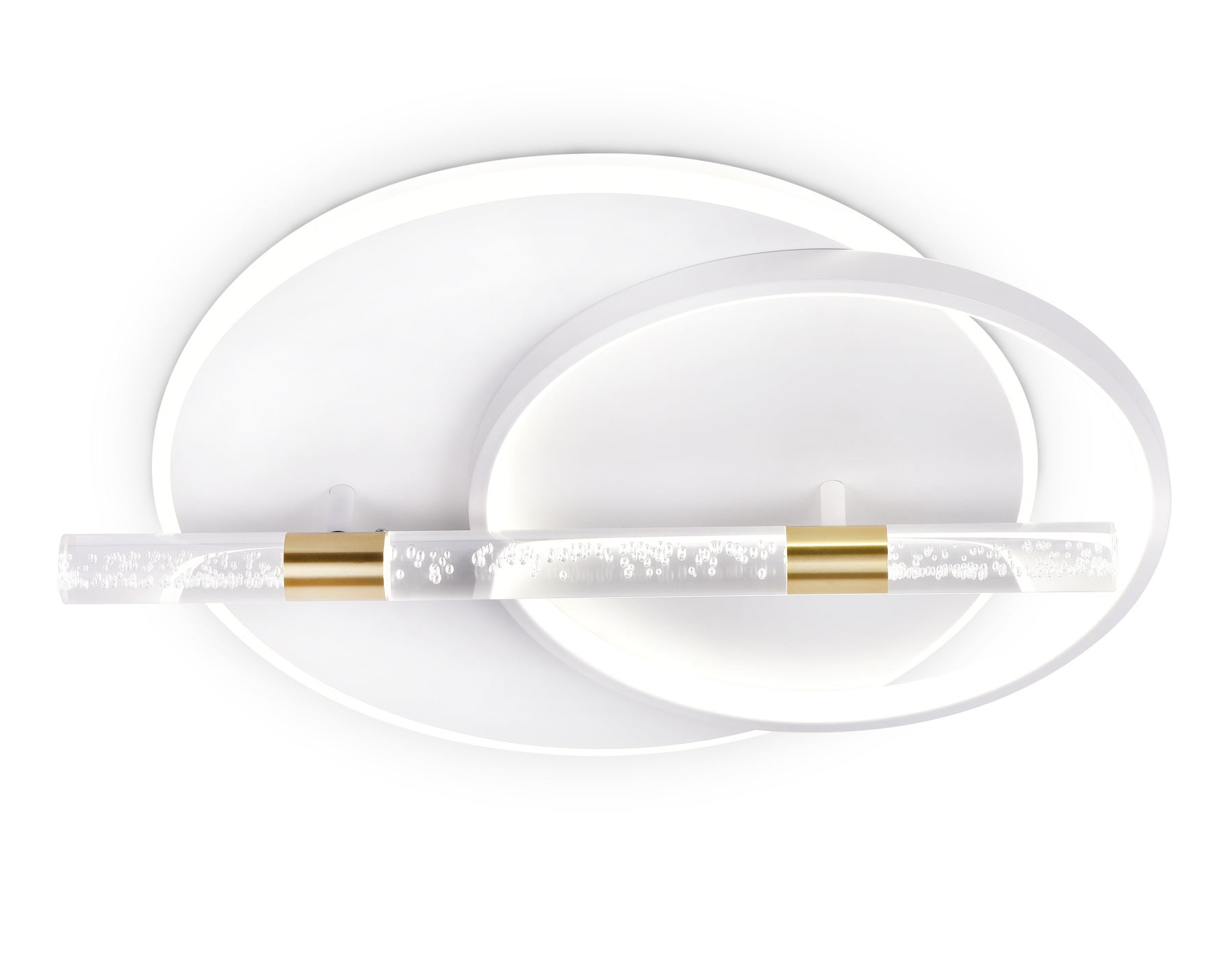 Светильник 56,5*46*9,25 см, LED 72W, 3000К, белый, золото, прозрачный Ambrella Comfort LineTech FL5007