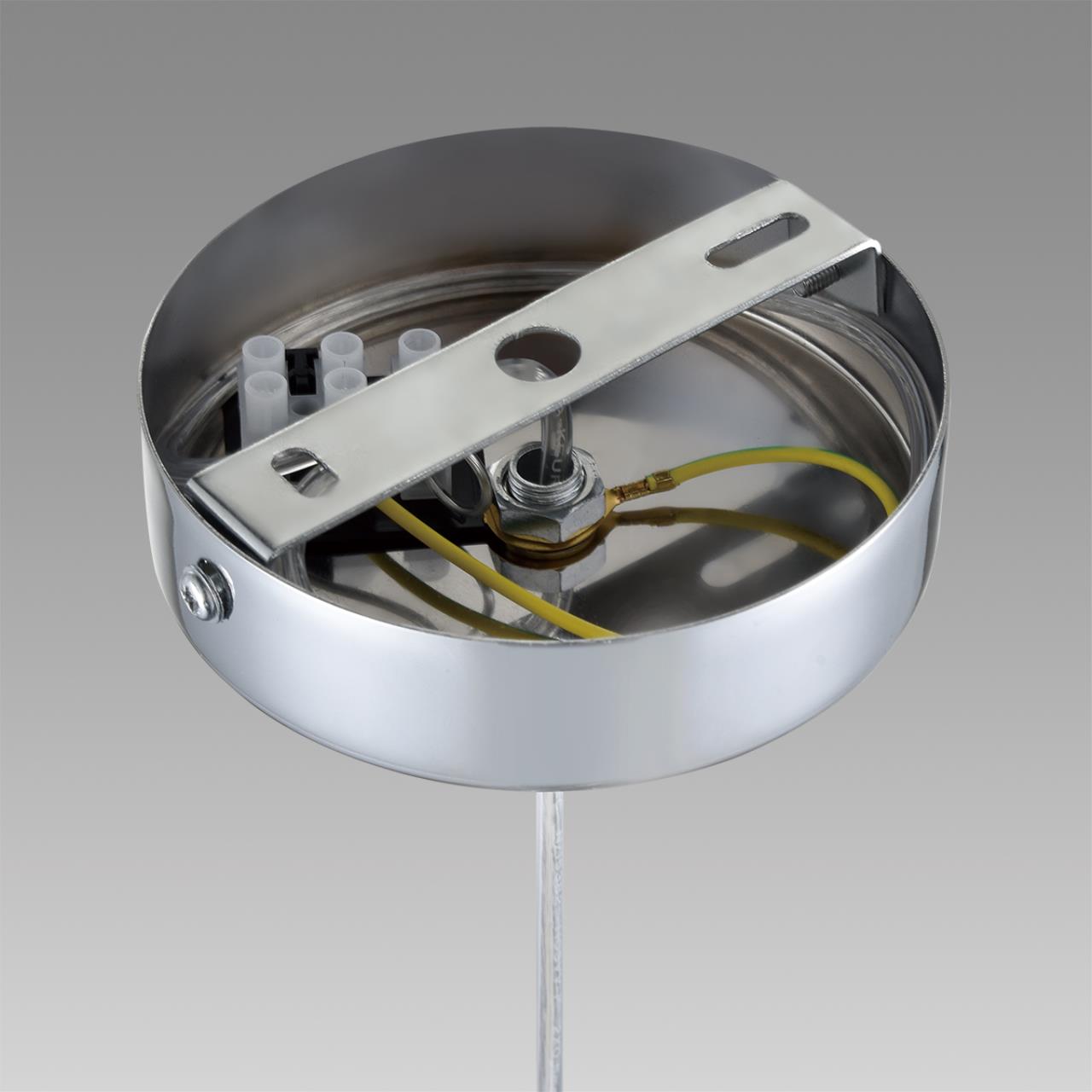 Подвесной светильник 10*80 см, 1*E14 Lumion ISHA 8102/1A хром, прозрачный