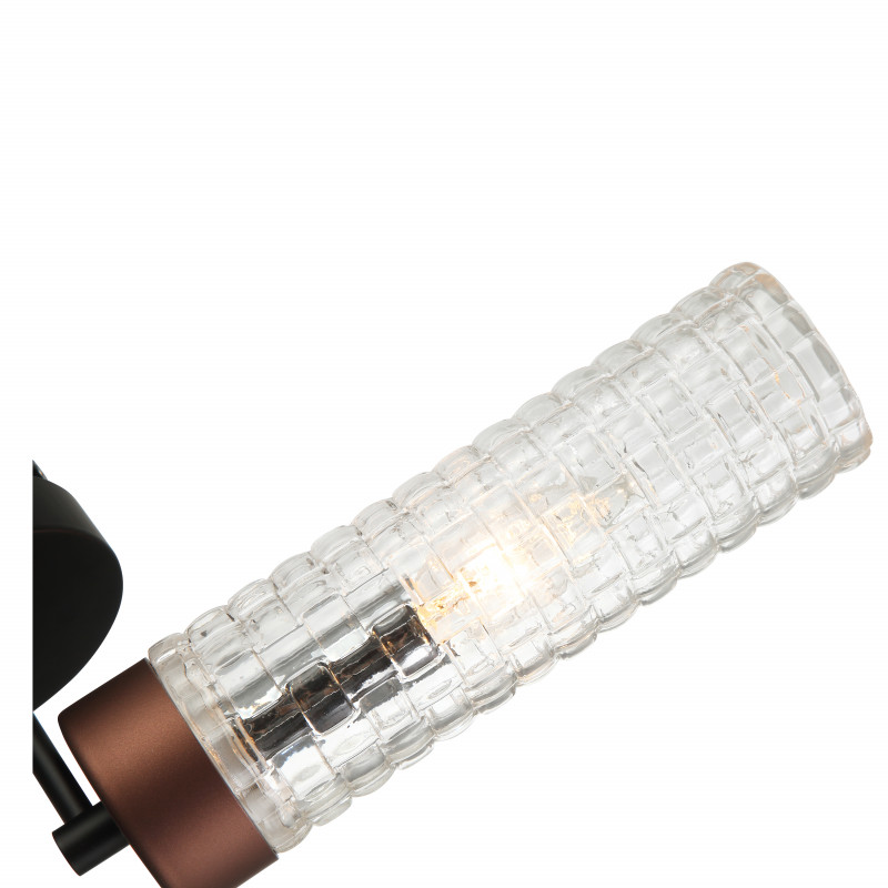 Бра Favourite Flumen 2567-1W, D135*W100*H300, черный и золотисто-коричневый