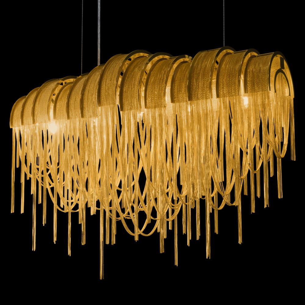 Подвесная люстра 72 см, Loft IT Volver 10404/720L GD, золото