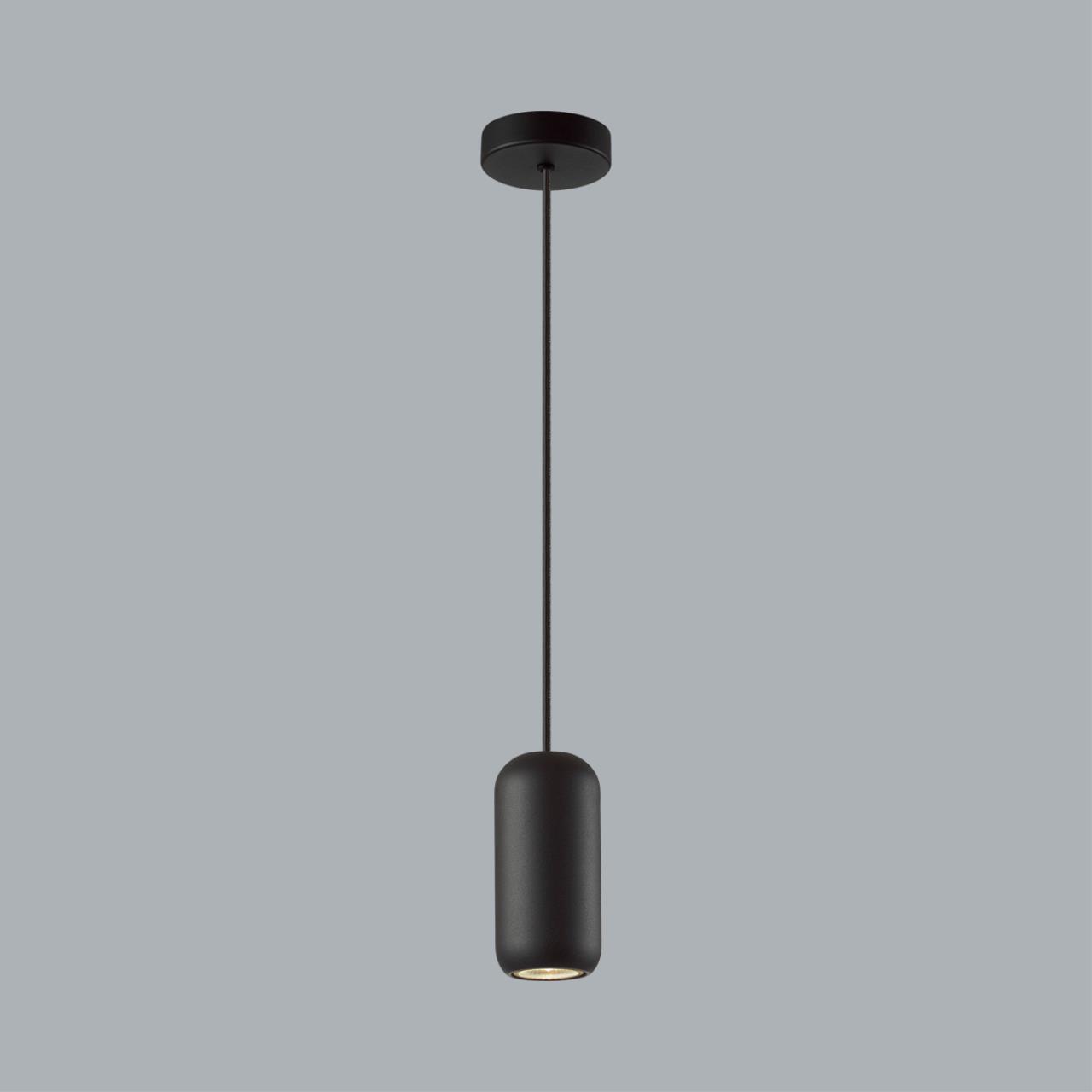 Подвес 7,6*7,6*120 см, 1 GU10*4W, Odeon Light Cocoon, черный 5060/1B