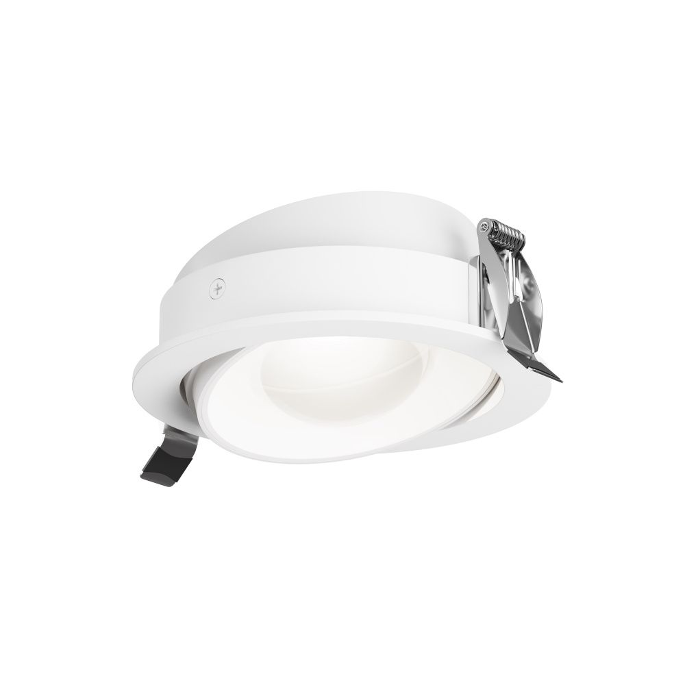 Встраиваемый светильник 4,5 см, LED*12W, 4000K, Maytoni Lens 70° DL105-12W4K-W, Белый