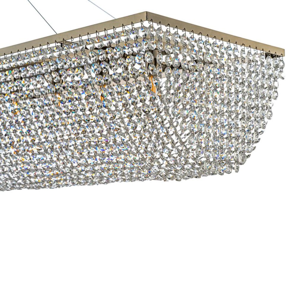 Люстра подвесная **25 см, 10*G9*40W, Arti Lampadari Milano Milano H 1.5.120X30.102 N, Никель