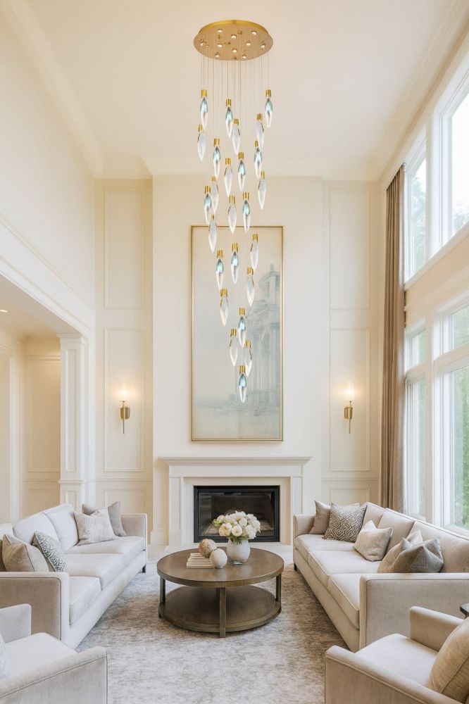 Люстра 70*300 см, *LED*175W, 4000K, Modelux  ML.89180.25 BS, Латунь