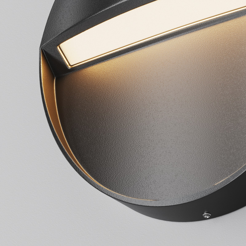 Подсветка для лестниц  12*2,2 см, LED 3W, 3000К, Черный Maytoni Mane O046SL-L3B3K