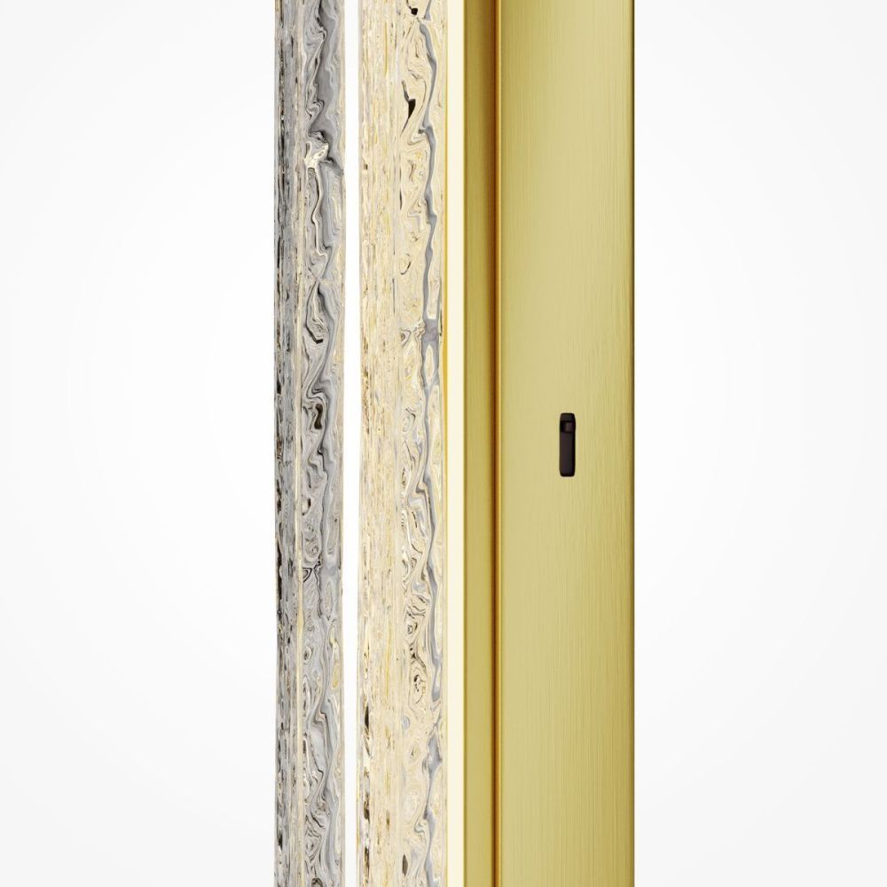 Настенный светильник 60 см, 10W, 2700-4000K, Maytoni Frostum MOD439WL-L10BSK, латунь