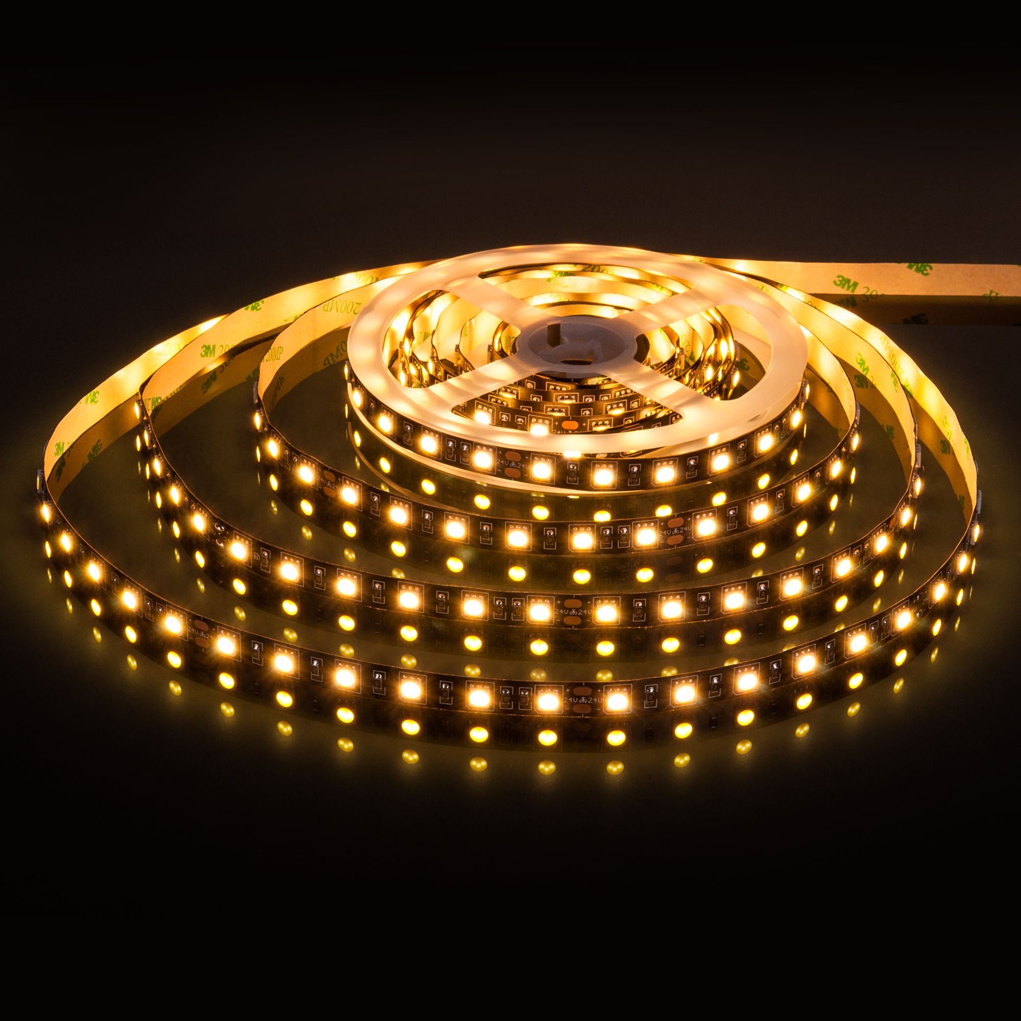 Светодиодная лента Лента светодиодная 24V 14,4W 60Led 5050 IP20 тёплый белый, Black, 5м Elektrostandard