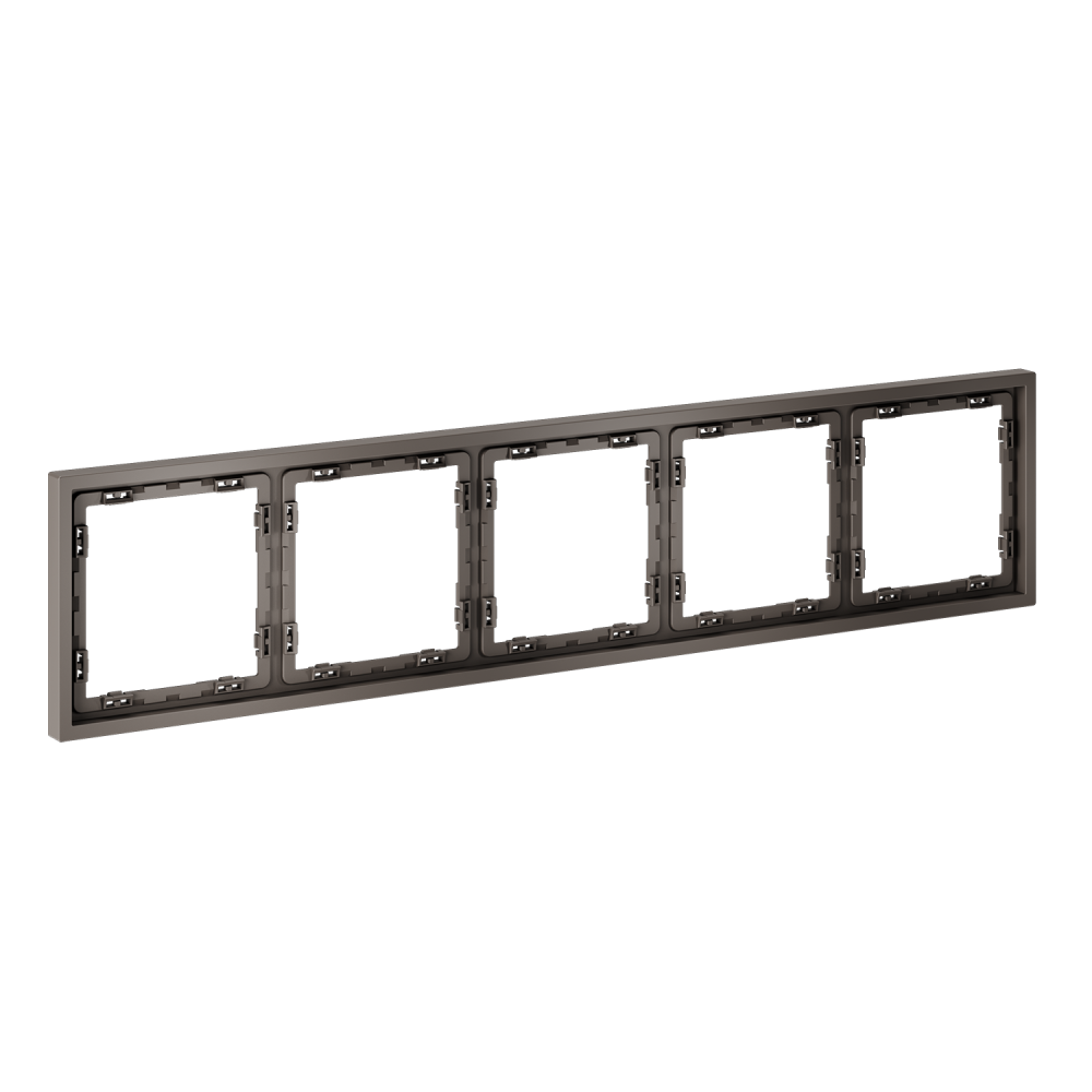 Рамка пластиковая S70 на 5 пост, капучино Voltum VLS100514