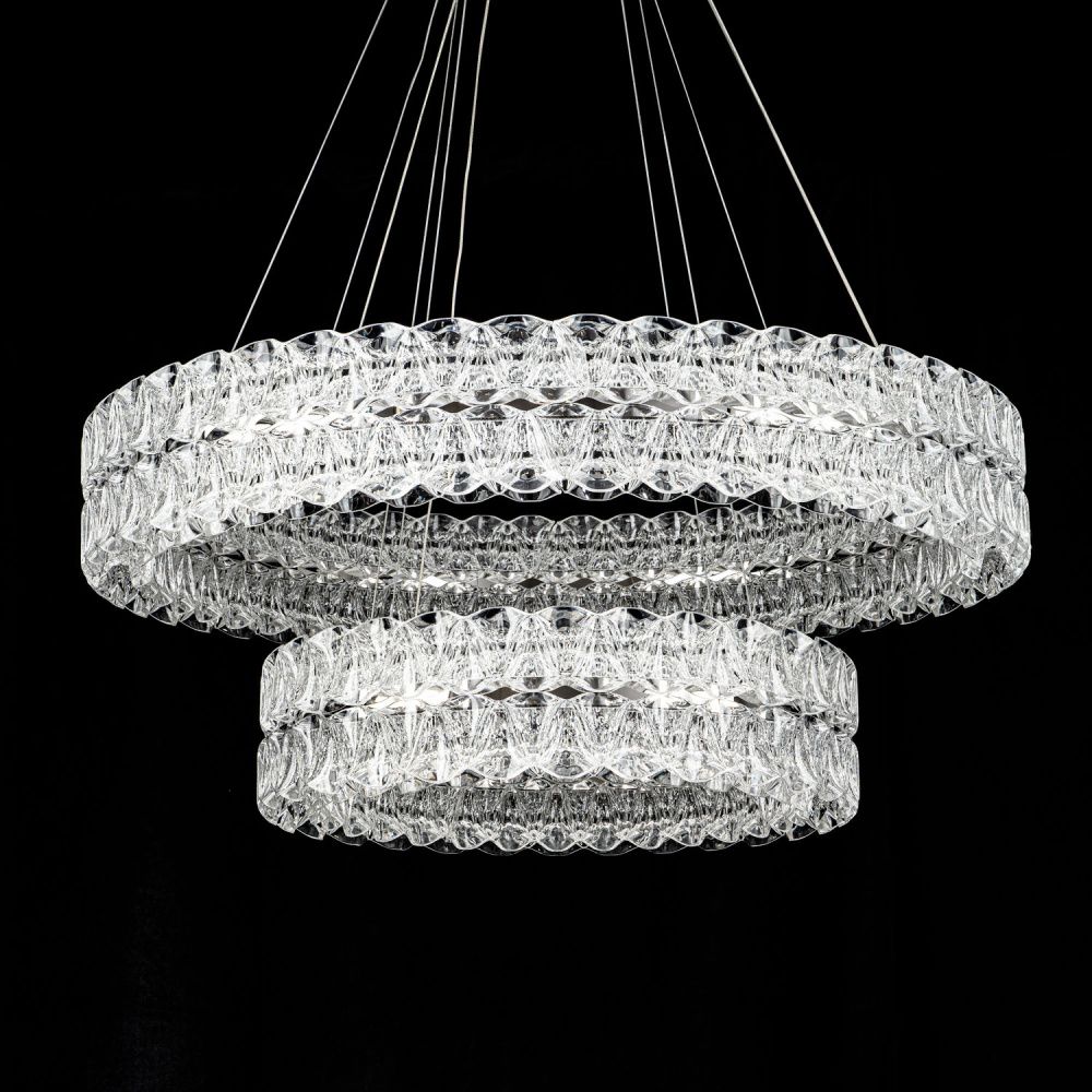 Люстра *80*13 см, LED*95W, 3000-6000K, Modelux  ML.8185.800.500 CR, Хром