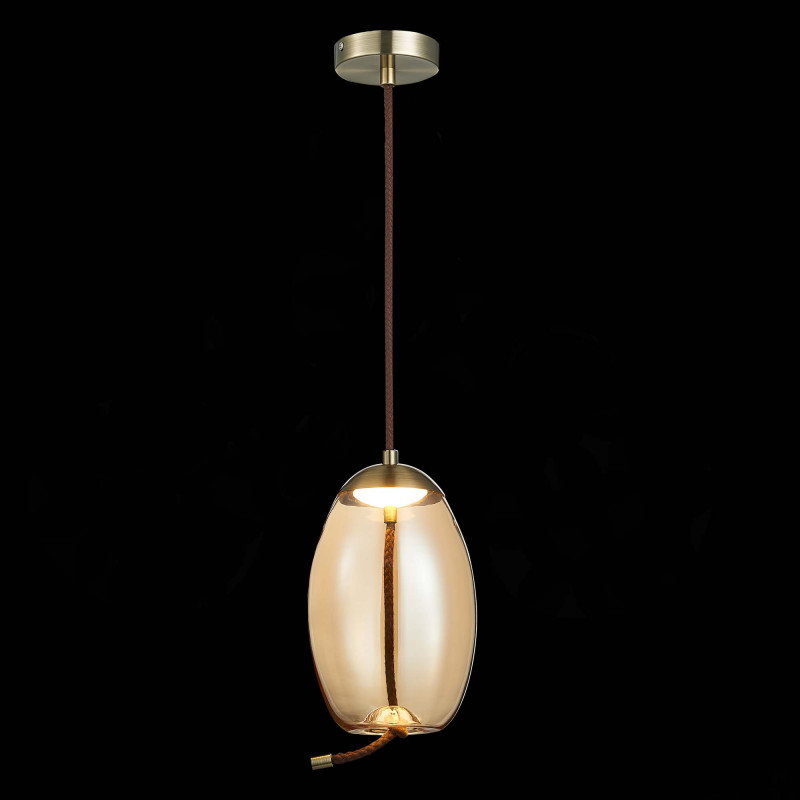 Люстра подвесная 17 см, 10W 3000K ST LUCE OZZIO SL6108.333.01 Бронза