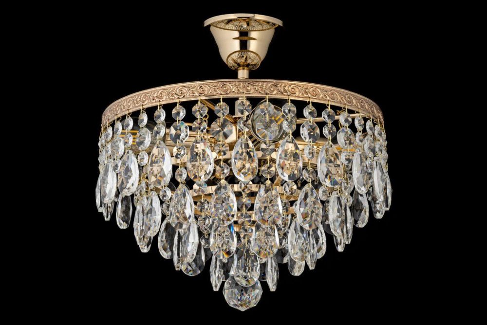 Люстра потолочная *30*31 см, 4*E27*60W, Arti Lampadari Castellana Gold Castellana E 1.3.30.601 G, Золото