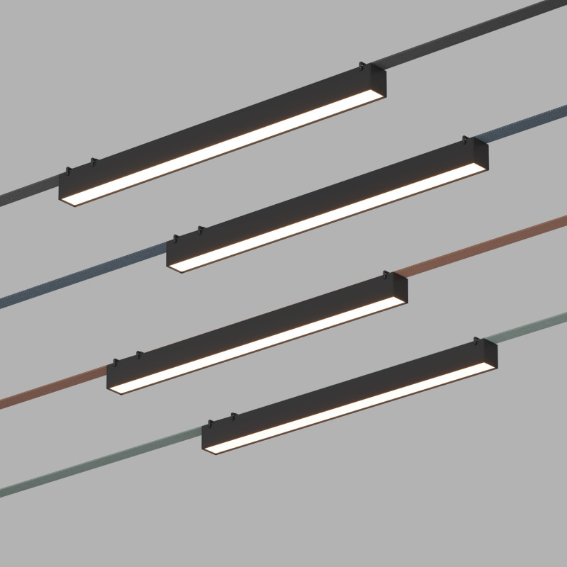 Светильник на шине 64,2*4*4,5 см, LED * 24W, 4000K, Denkirs Belty Linear DK5576-BK, черный