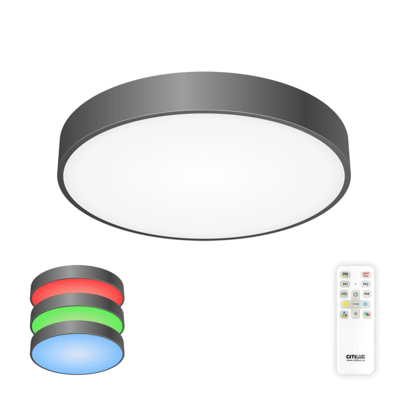 Светильник 40 см, 70W, 3000-5500K Citilux Купер CL72470G1 RGB, черный