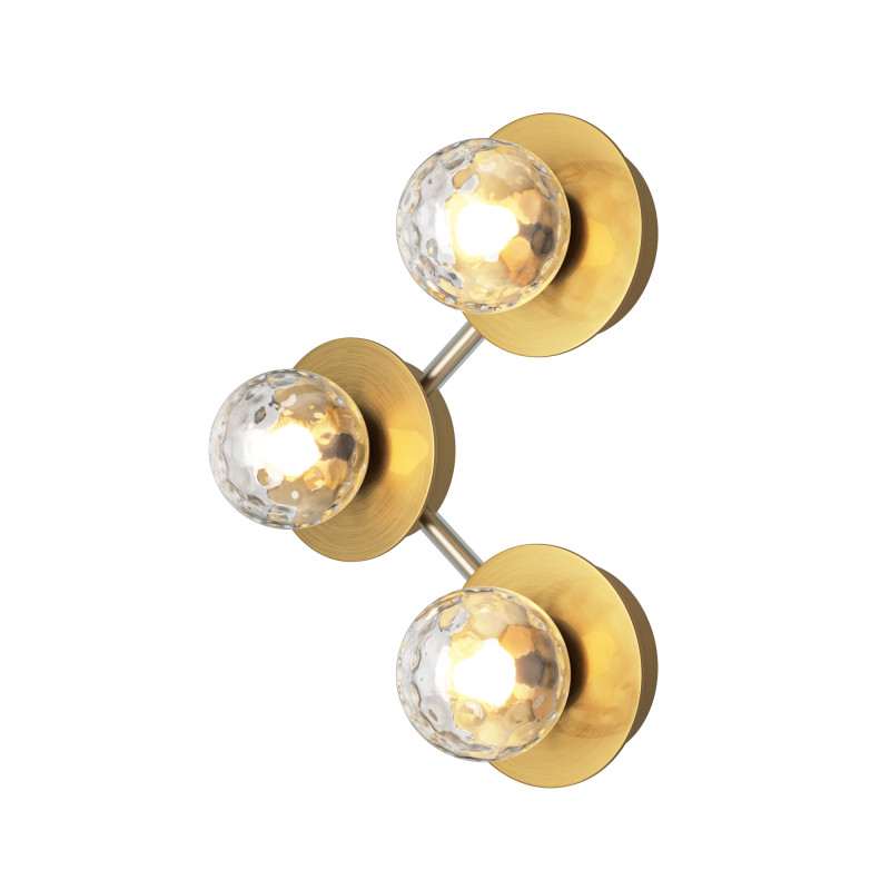 Бра 24,5*11,5*33 см, LED, 3000К, Maytoni Ambre MOD331WL-L6BS3K латунный