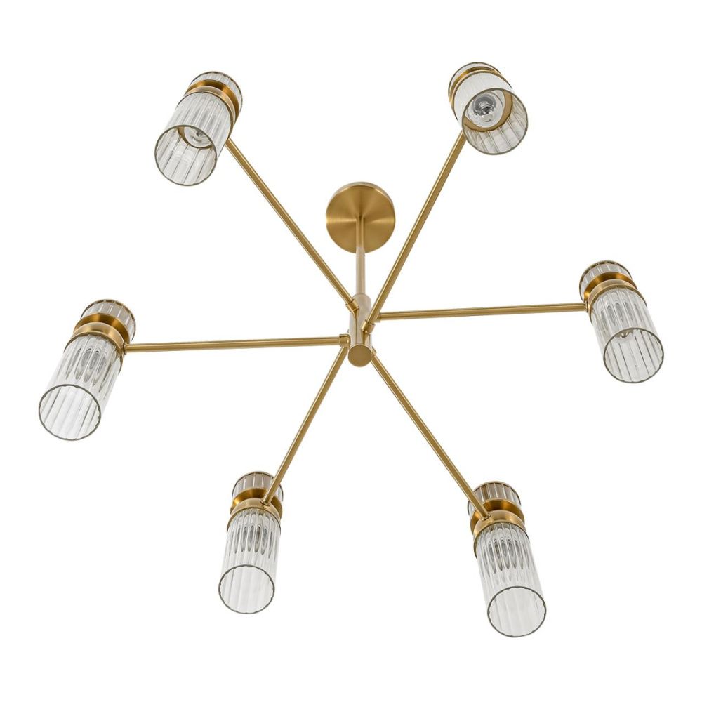 Люстра *62*72,5-72,5 см, 6*E14*40W, Lumion Denver LUM8276/6, латунь