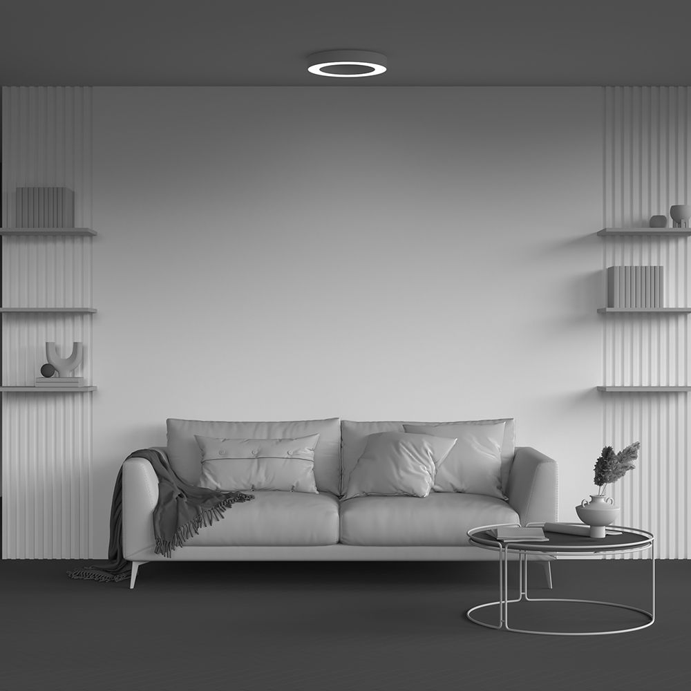 Светильник  C093CL-36W4K-W **-6 см, *LED*36W, 4000K, Maytoni technical Lua C093CL-36W4K-W, Белый