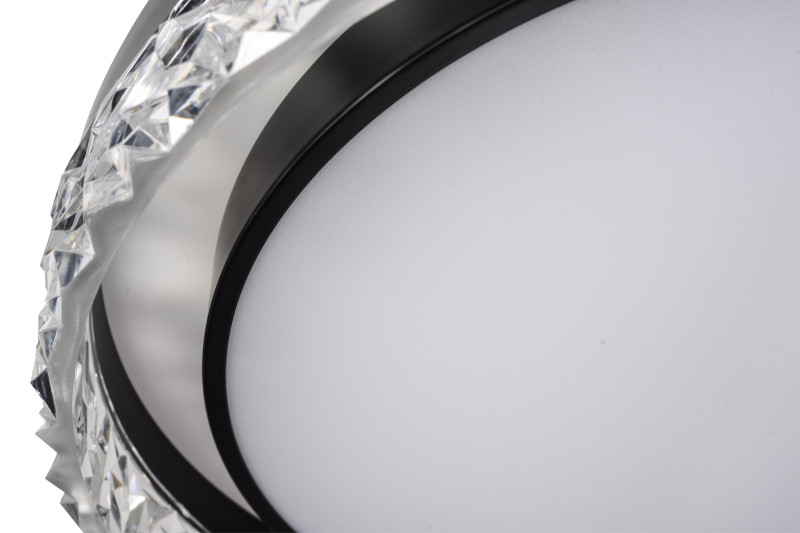 Накладной светильник 50*7 см, LED, 92W, 3000K-6000K Zortes Adel ZRS.1200.02, черный
