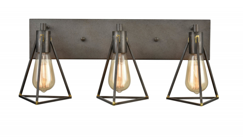 Бра 18*58*24 см, 3*E27 античный коричневый Vele Luce Storm VL6136W03