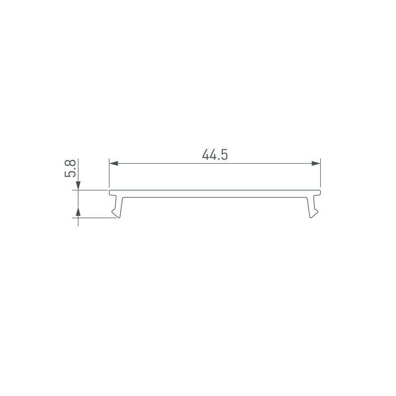 Экран Arlight 019293 200*4,5* см. Цена указана за 2 метра. Продается кратно 2 метрам.