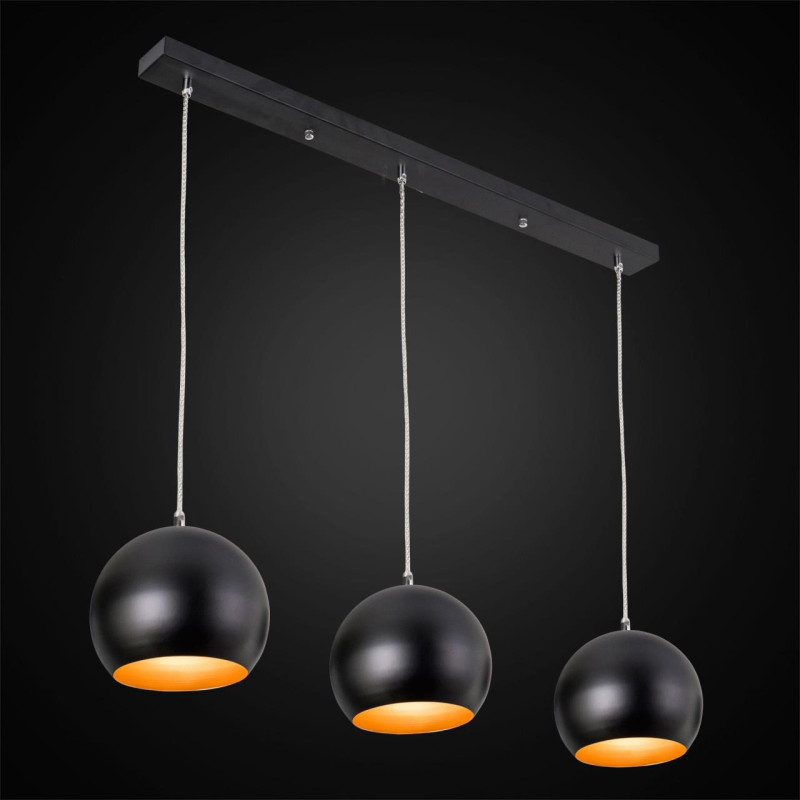 Подвесной светильник Citilux Оми CL945135, черный-хром