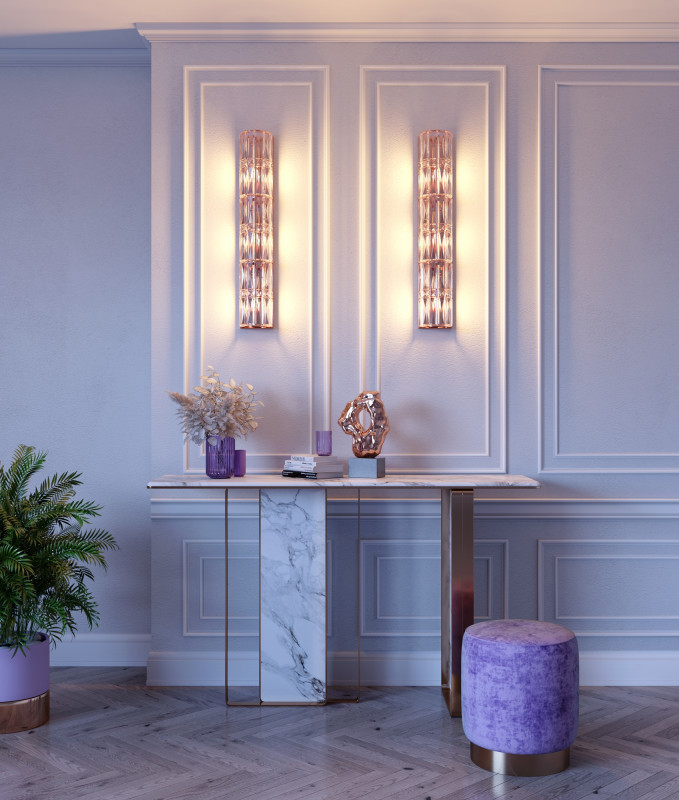 Светильник 75 см, Maytoni Facet MOD094WL-03G, золото