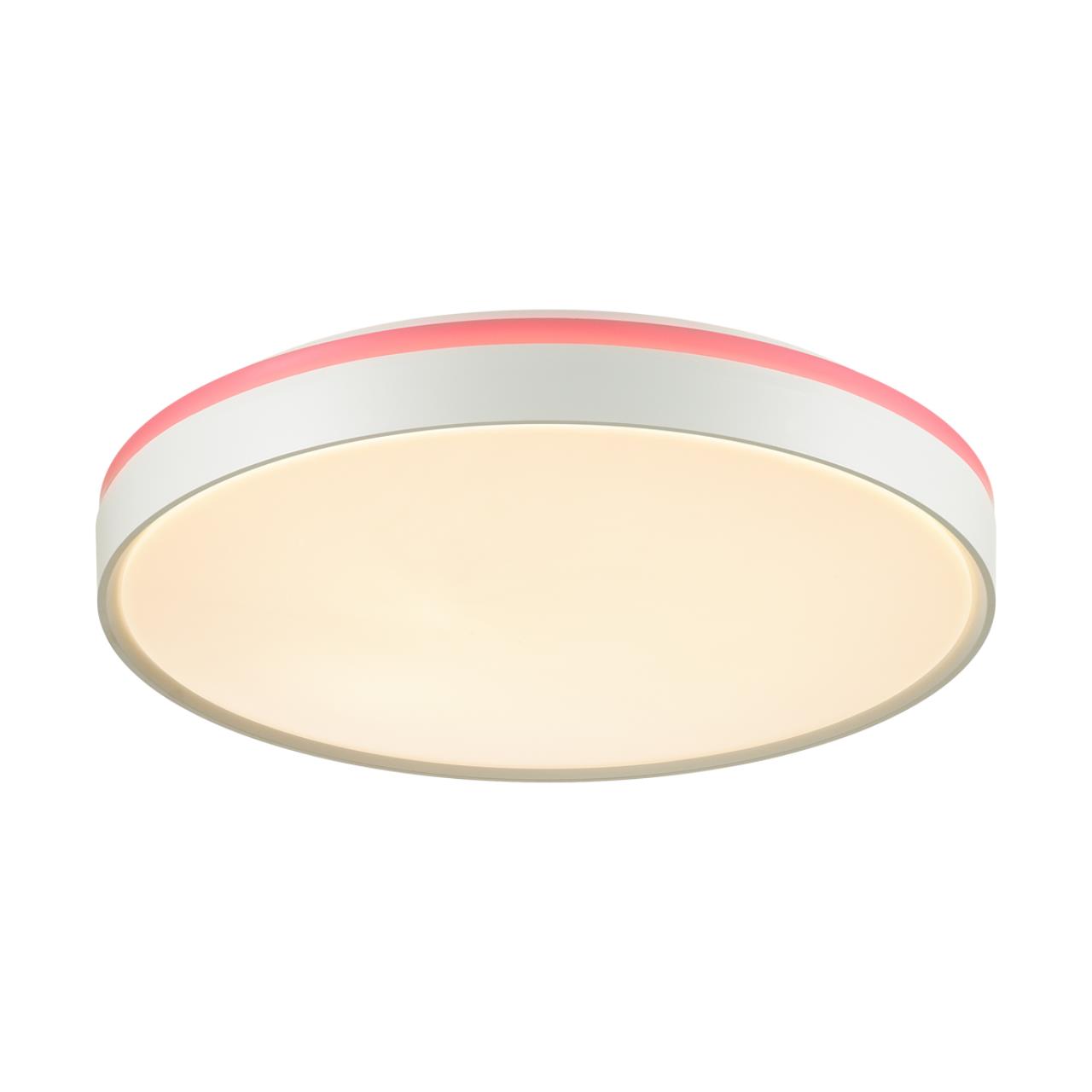 Cветильник 50 см, LED 1*70W, 3000-6000 К, Sonex Kezo Pink 7708/EL, белый/розовый