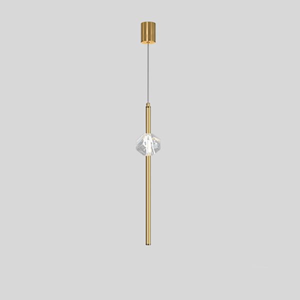 Подвесной светильник PARDIS B Brass 10*10*65 см, 1*LED*6W, 3000K, ImperiumLoft pardis01, Латунь