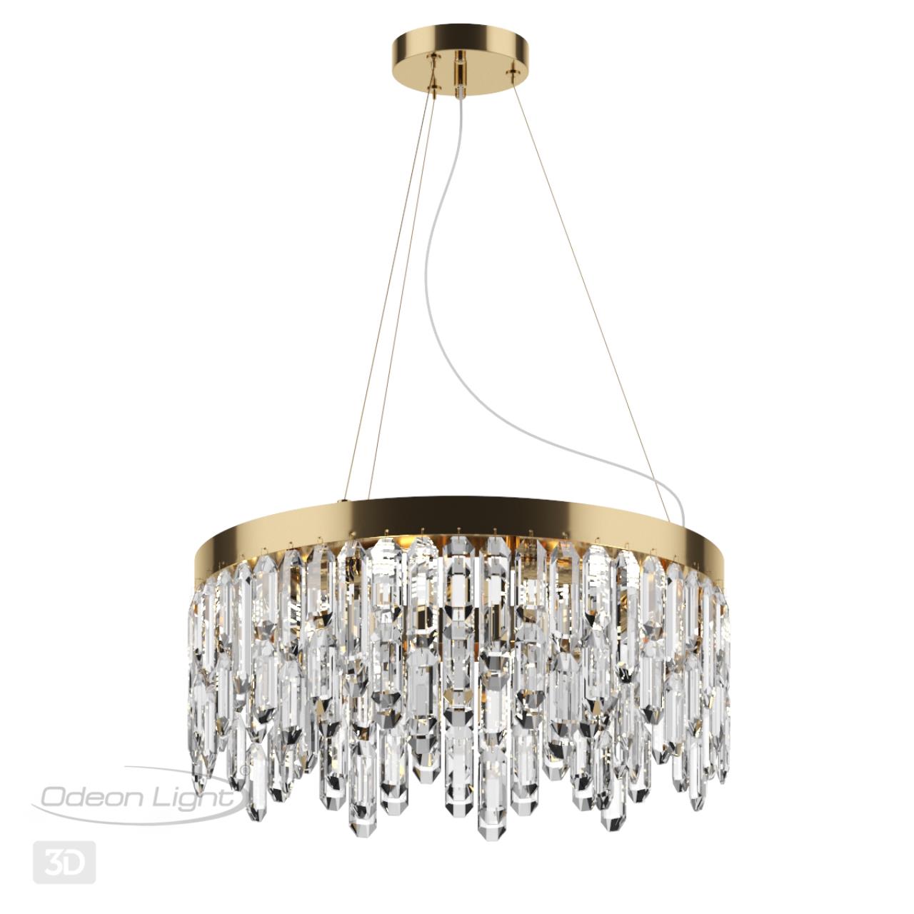 Подвесной светильник Диаметр 51 см Odeon Light Dakisa 4986/6 Золото