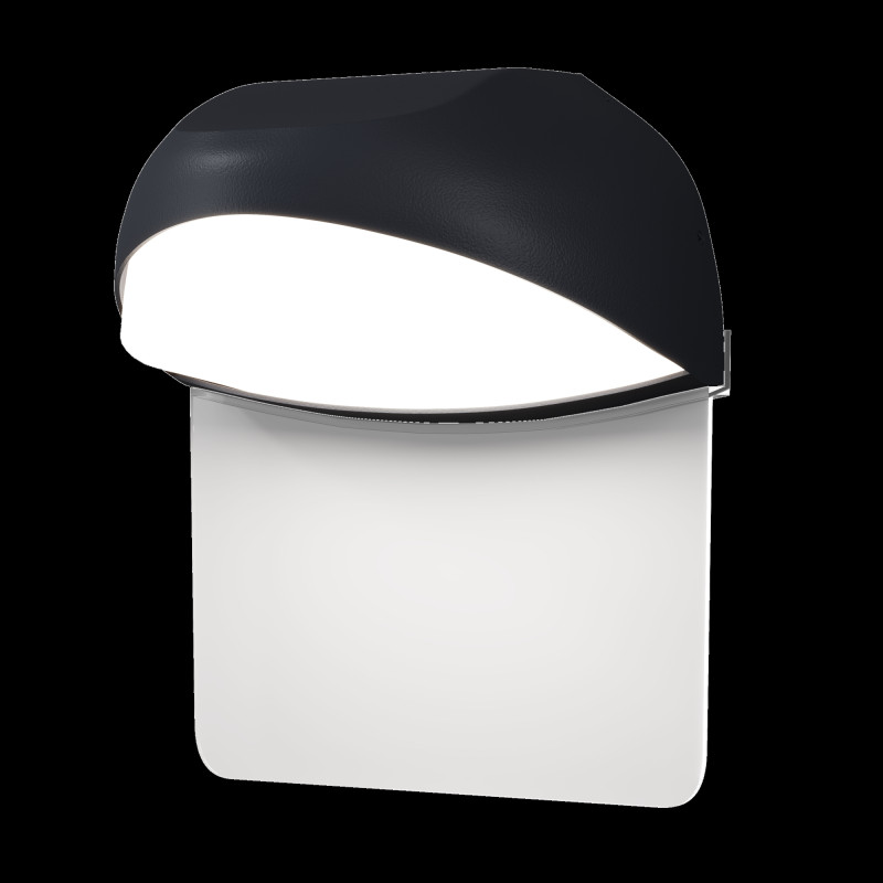 Светильник настенный 16,1*9,9*18,4 см, LED, 7W, 3000К, Maytoni Gloss O447WL-L7GF3K серый