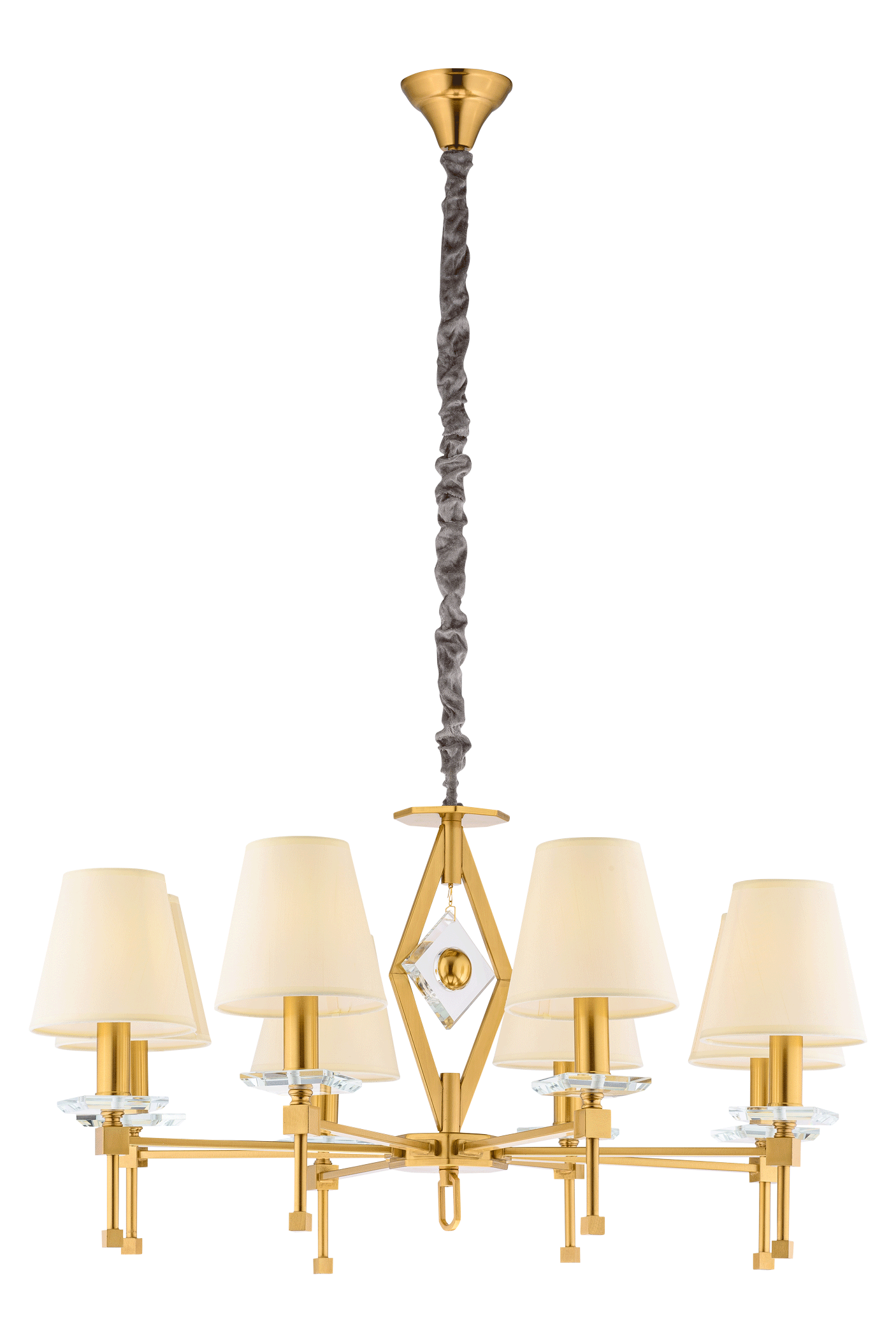 Люстра 800*450-1100, 8*E14, 40W NewRgy Модерн 8695/8LT BRASS, Бронза