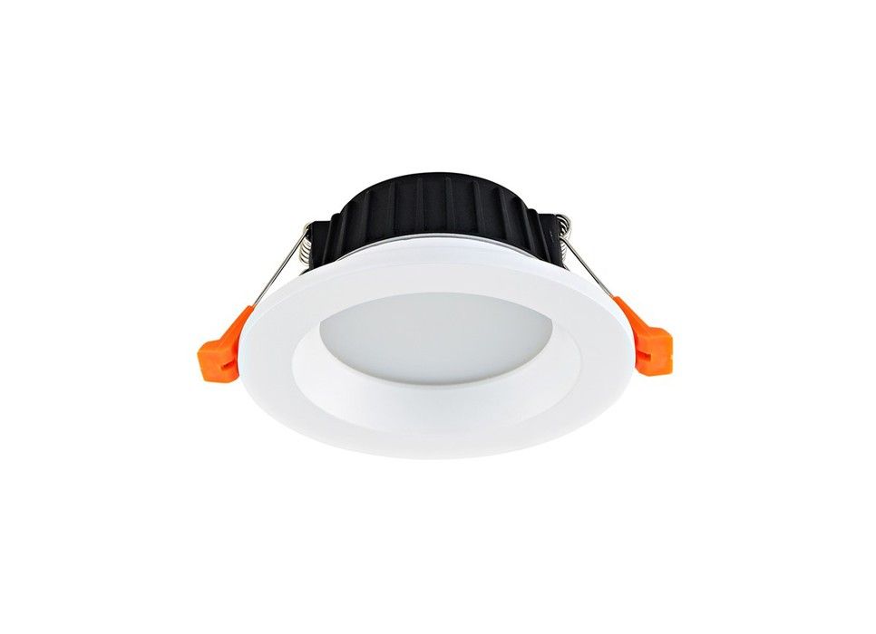 Светодиодный встраиваемый светильник 11 см, Donolux DL18891/7W White R Dim, белый, с влагозащитой