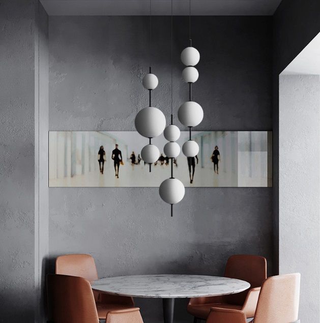 Светильник ElegantLight DZN-13548 ЧЕРНЫЙ  D200/H850-2000/3/LED/18W/4500K (150+200+100mm) 24-12