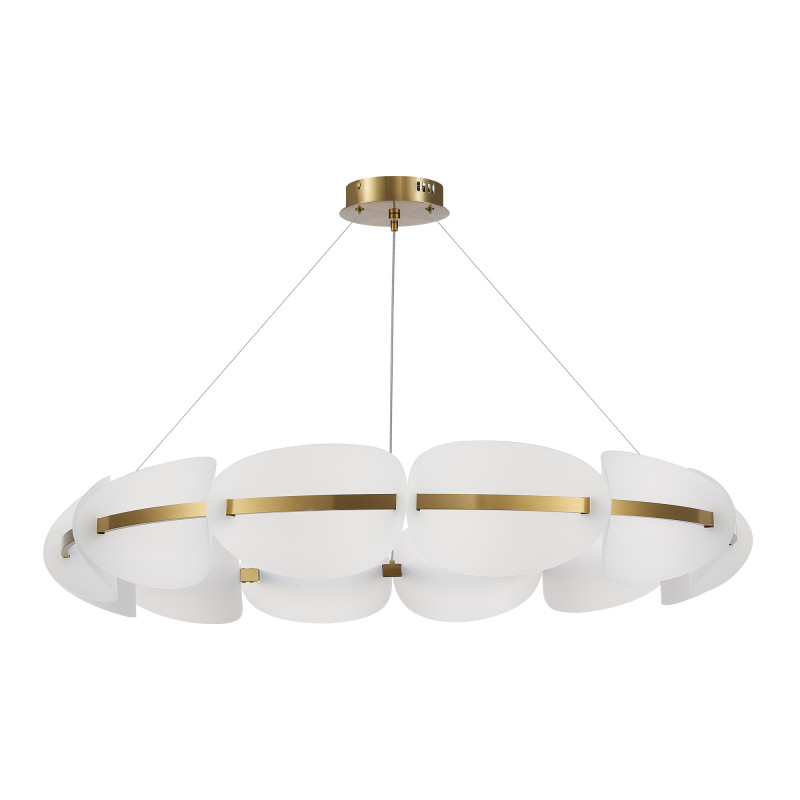 Люстра подвесная 100*18 см, 1*LED 65W 3000K золотистый ST Luce Etoile SL1304.203.65