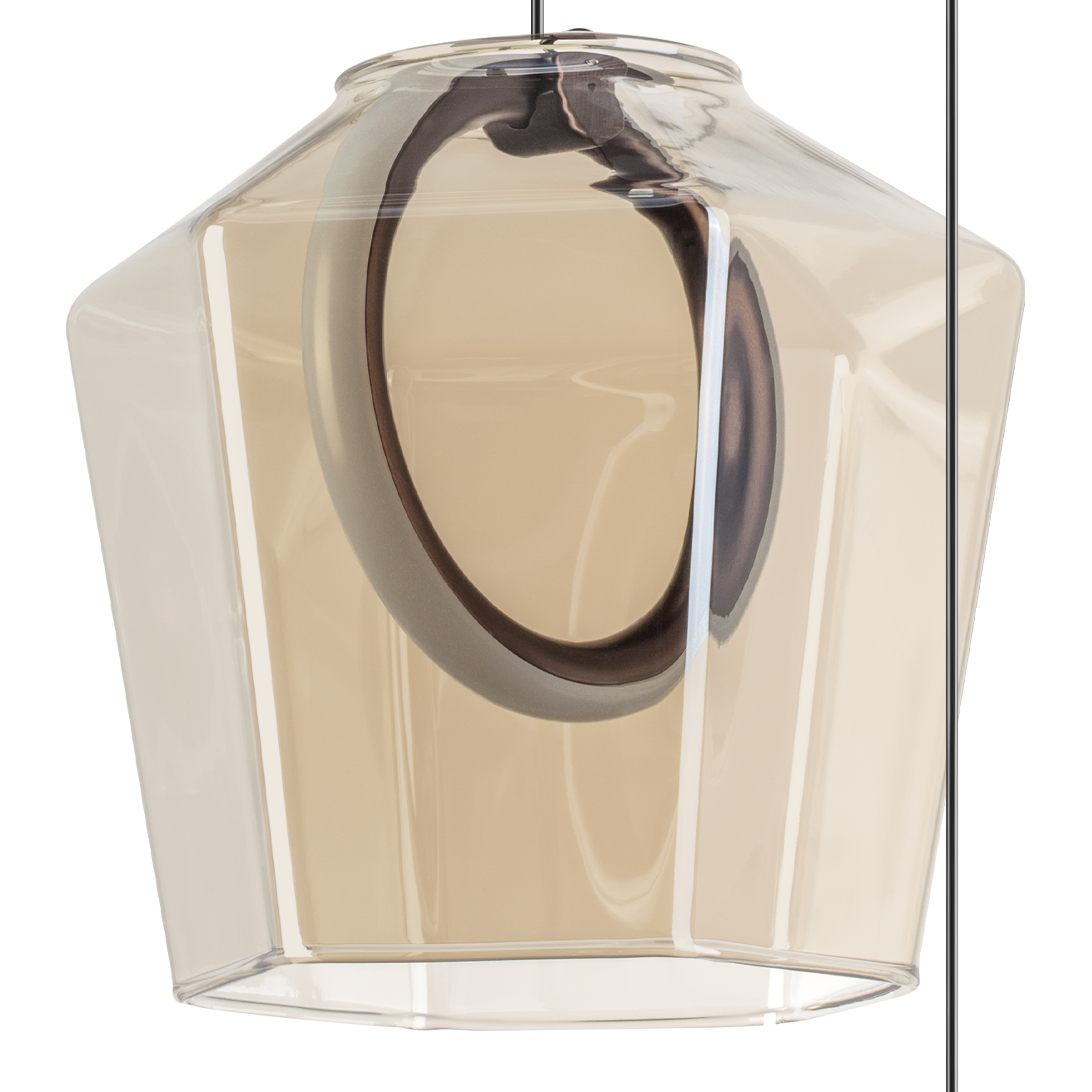 Люстра подвесная 40*-160 см, 18W, 3000K, Lightstar Caramello 796139, Кофейный