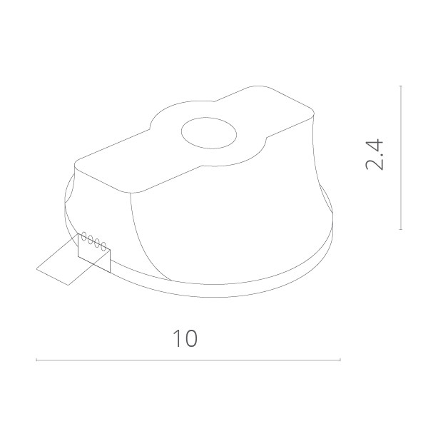 Светильник встраиваемый гипсовый Arte-Lamp INVISIBLE A9210PL-1WH,белый