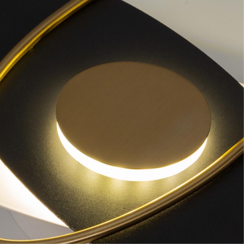 Бра 26 см, 7W, 4000K, Arte Lamp Mars A2605AP-7BK, черный-золото