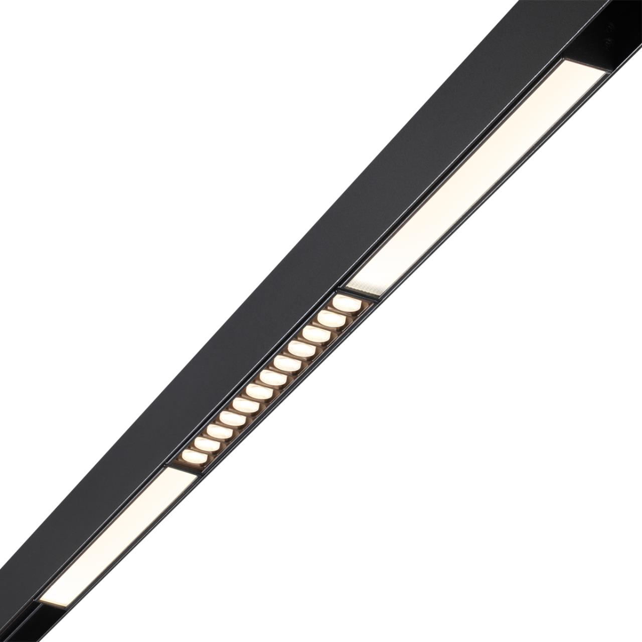 Трековый светильник 25 см для низковольного шинопровода Novotech Flum 358410, 12W LED, 4000K, черный