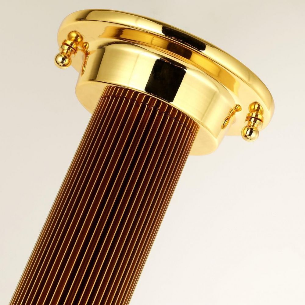 Светильник 18*18 см, Е27 40W, Favourite Sphere 2954-1P, D180*H430, золота, плафон из стекла молочного цвета