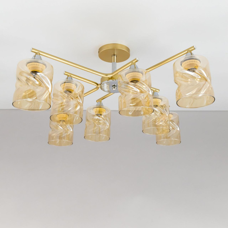 Люстра 70 см Citilux Клод CL137182 золото