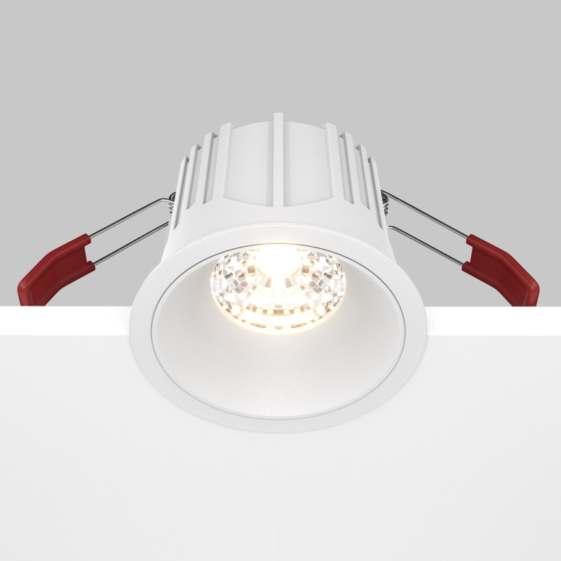 СВетильник 9 см, 15W, 3000K, Maytoni Downlight Alfa LED DL043-01-15W3K-RD-W, белый